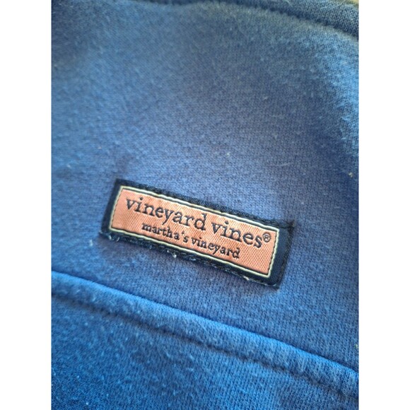 Vineyard Vines Blue Pullover 1/4 Zip Jacket Sweatshirt Sailboats, Women's XL - Picture 8 of 9